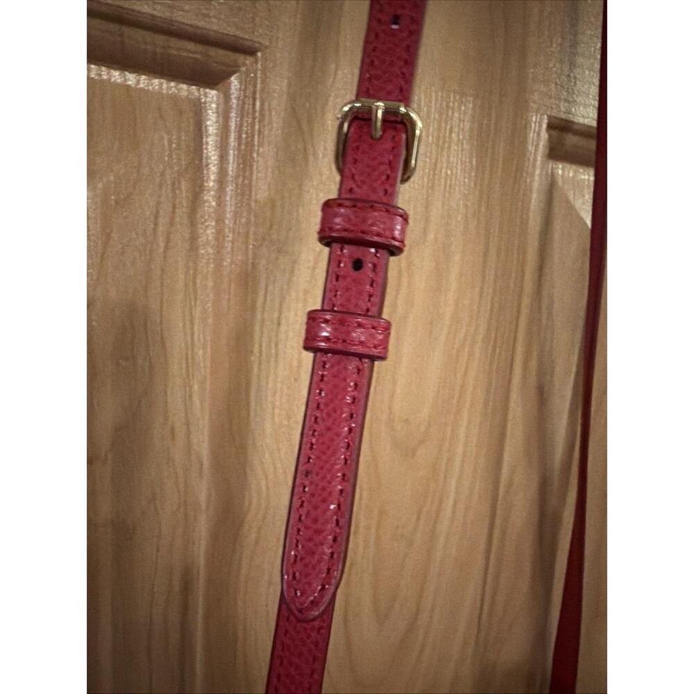 Coach North South Crossbody Bag-Red w/ Adjustable Strap Gold Hardware.Excellent! - Picture 6 of 16